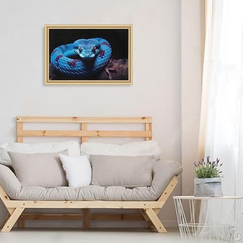 Miniatura 5 de Qilmy Rompecabezas de serpiente de maíz rojo para adultos de 1000 piezas, rompecabezas para adultos de 1000 piezas desafiantes para niños,