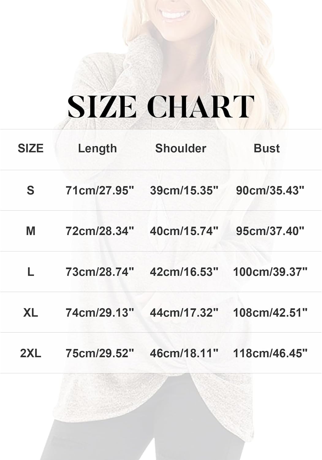 Famulily Women's Comfy Casual Long Sleeve Side Twist Knotted Tops Blouse - Image 5