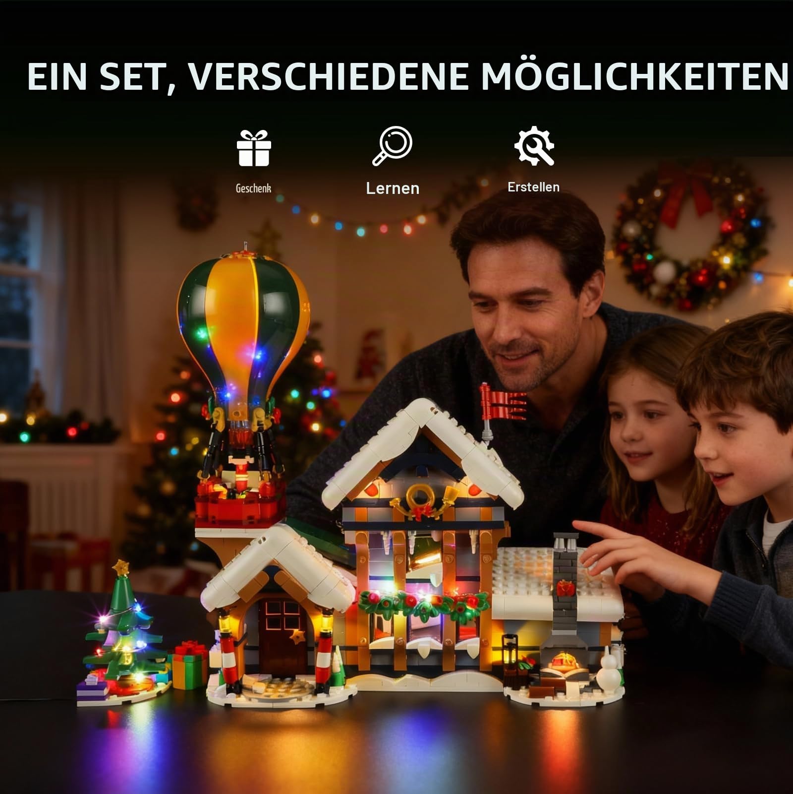 BRIKSMAX LED Beleuchtung für LEGO Postamt des Weihnachtsmanns 10339,kompatibles Licht Set für Bausteine - Ohne Lego Set, Premium Deko licht für Modellbau für Home Deko, Geschenk für Erwachsene