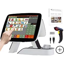 All in One Cash Register with Built-in Receipt Printer Point of Sale System Touch Screen Retailer POS Software SET02