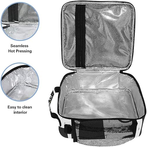 Miniatura 69 de AUUXVA Bolsa de almuerzo – Tren de vapor, lona, 10.5 pulgadas de alto x 3.5 pulgadas de ancho x 9.5 pulgadas de largo, para 3 años en adelante Steam