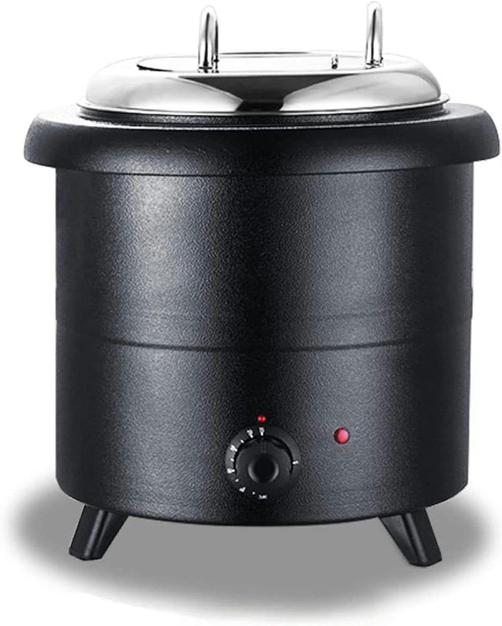 Eoweiot 13L Commercial Electric Soup Kettle - Stainless Steel Portable Design Buffet Food Warmer Machine for Restaurant