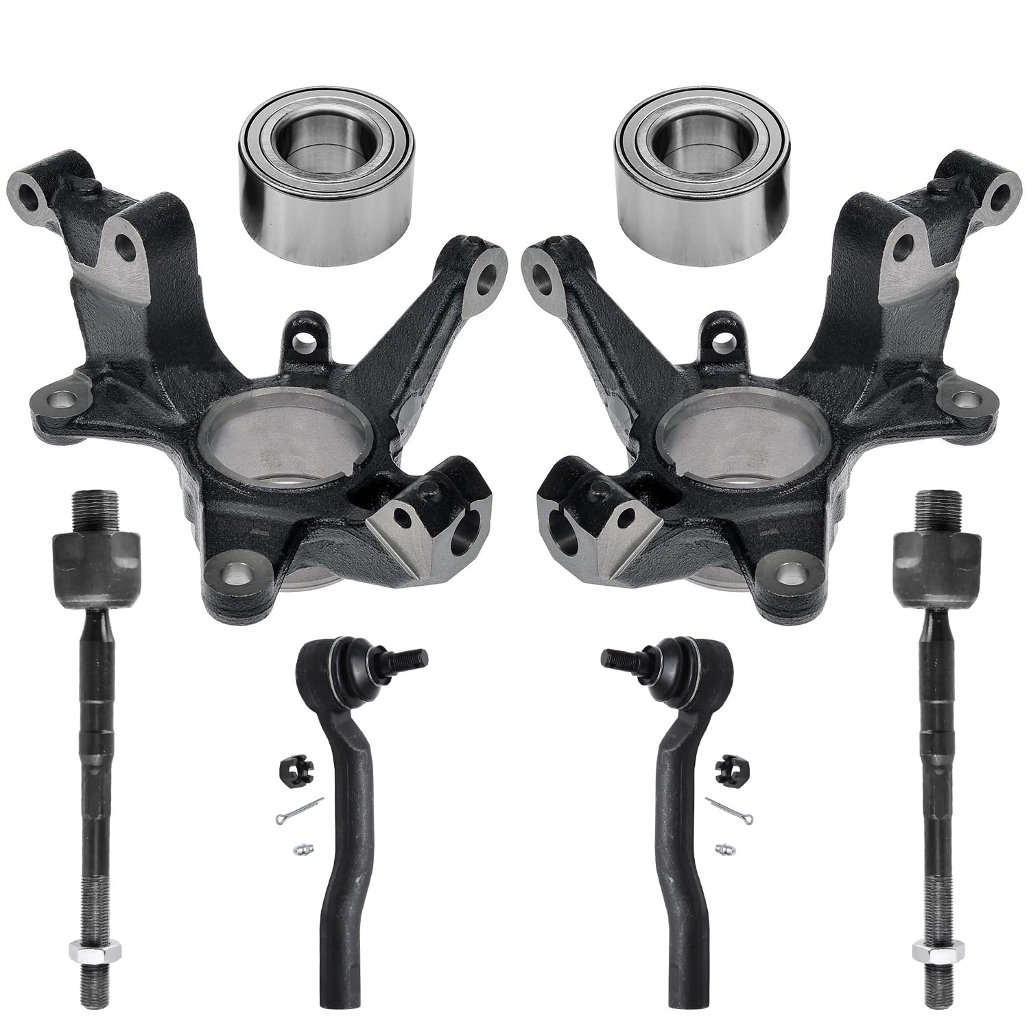 Detroit Axle - 8pc Front Loaded Knuckles Kit for 2007-2013 Mazda CX-9, 2