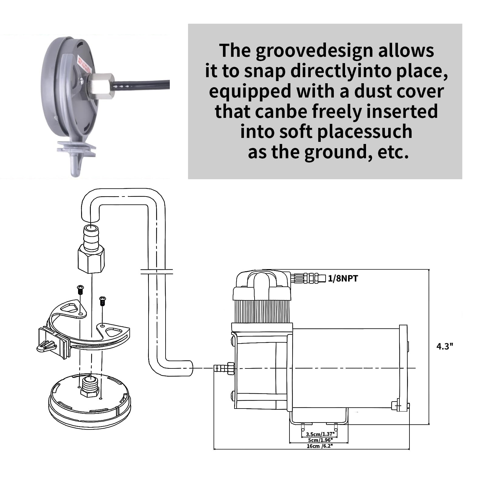 120PSI Air Compressor for Motorcycle/Truck - Train Horn & Suspension -4