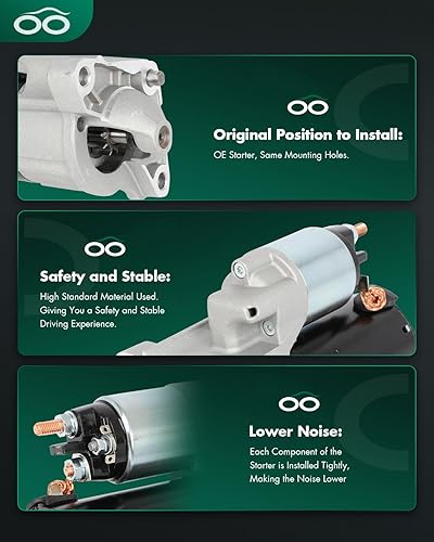 Miniatura 401 de SCITOO Arrancadores Nuevo Ajuste para Nissan Frontier Pickup Xterra 2002 2003 2004 3.3L 17859