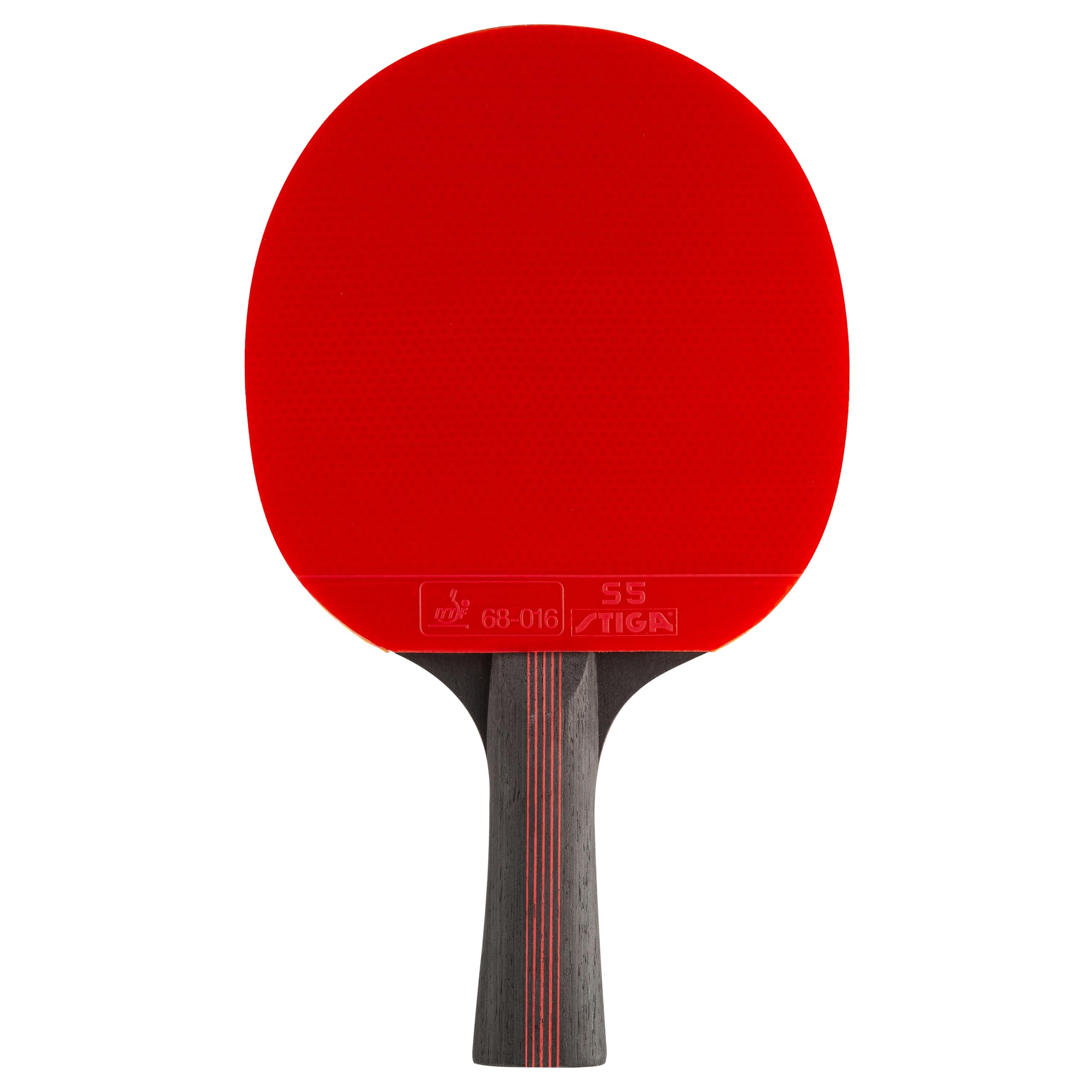 STIGA Flexure V2 Raquette de Ping-Pong, Raquette de Tennis de Table 5 étoiles, Revêtements STAR5 approuvés par l'ITTF, Prise Ergonomique - pour Les Joueurs offensifs