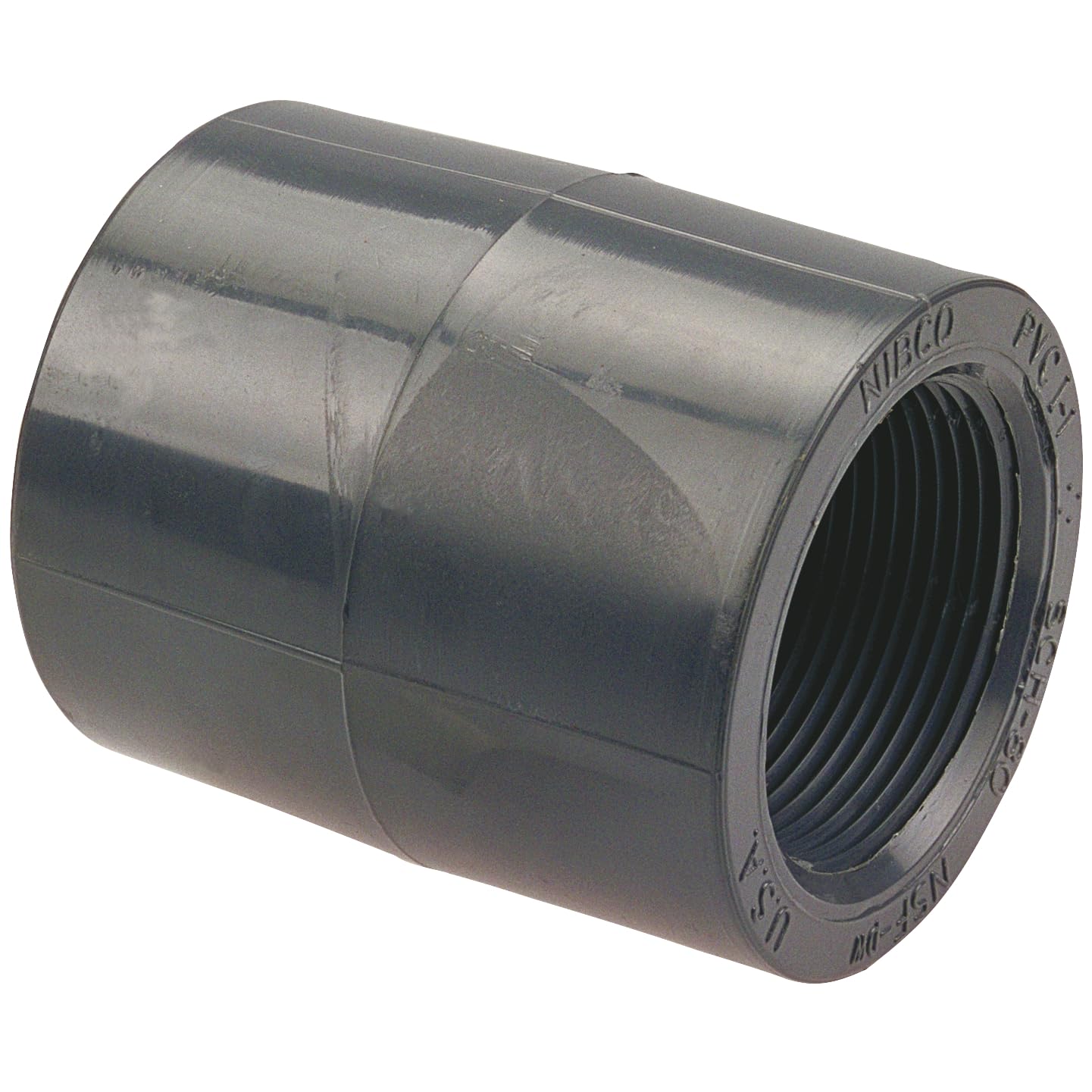 Adaptador de PVC Nibco 4503 de cementar a rosca hembra NPT para tuberías cédula 80