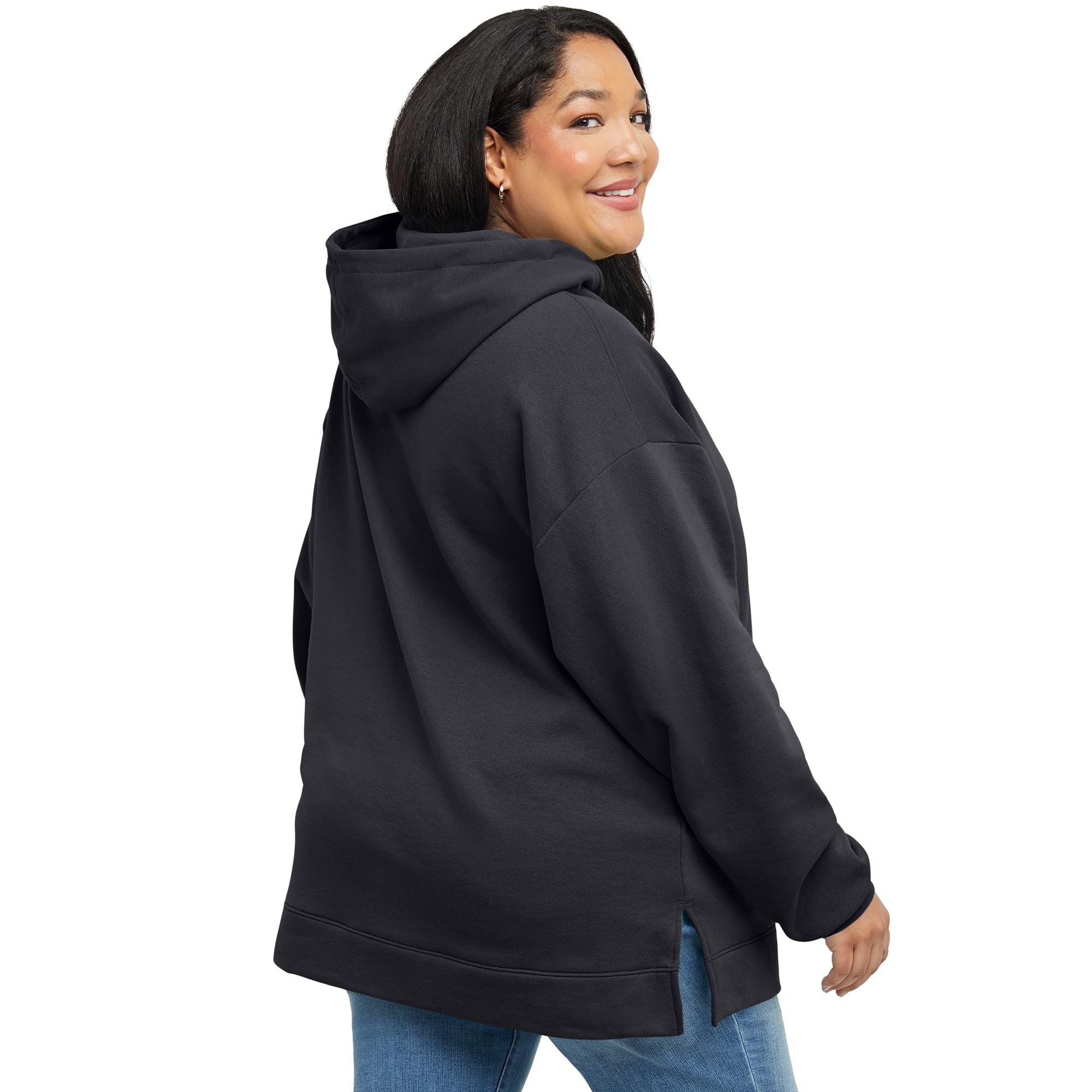 Hanes Ecosmart Fleece Hoodie, Midweight Sweatshirt For Women, Kanga Pocket Sudadera con Capucha Mujer (Pack de 1)