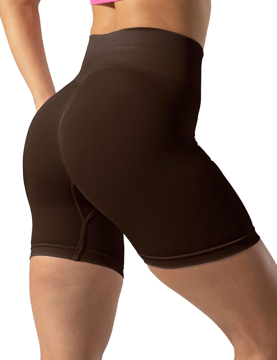 Women's Workout Shorts High Waist Scrunch Butt Gym Booty Shorts - Image 7