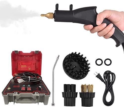 Limpiador de vapor portátil de 3200 W, máquina de limpieza de vapor a presión de alta temperatura, vaporizador sin tanque y resistente para cocina,