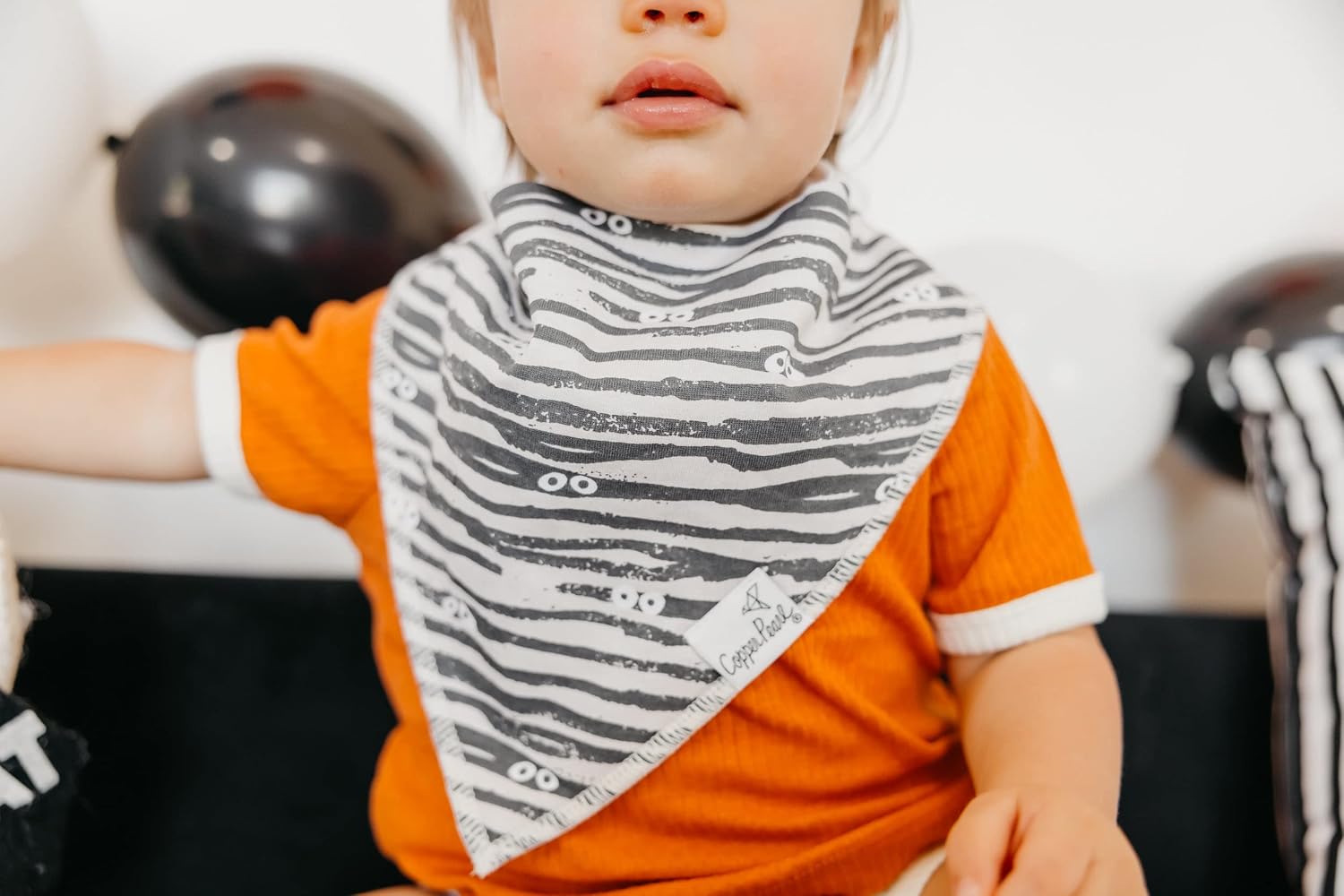 Copper Pearl Baby Bibs 4 Pack, Printed Bandana Drool Bibs for Baby Girl & Boy, Soft Cotton Drooling Teething Bibs
