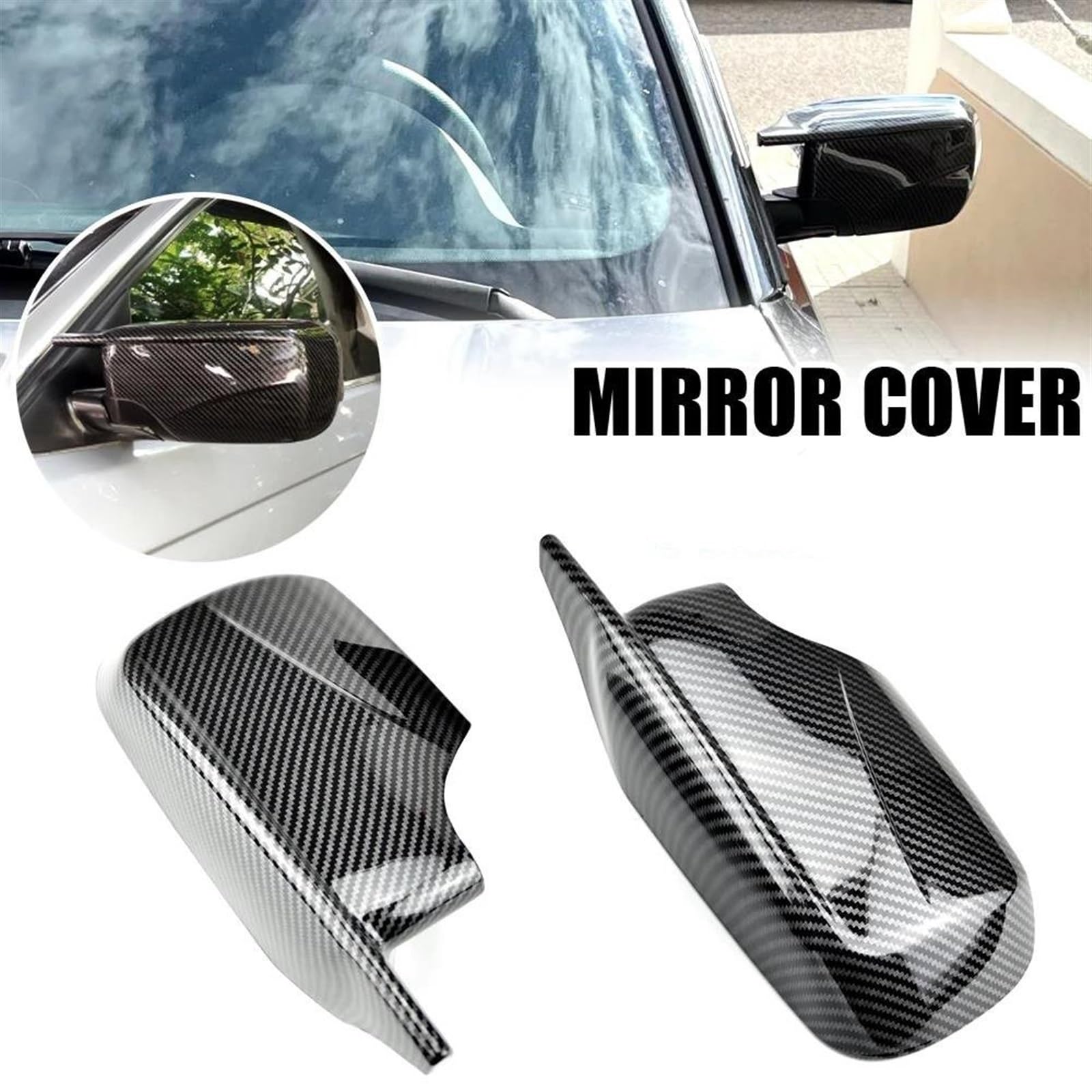 Calotte specchietti Per BMW E46 316i 318i 318d 320d 320i 323i 325i 328i Specchio Retrovisore Custodia Porta Ala Specchio Tappo Di Copertura Borsette Custodia calotte specchio retrovisore(Carbon Fiber