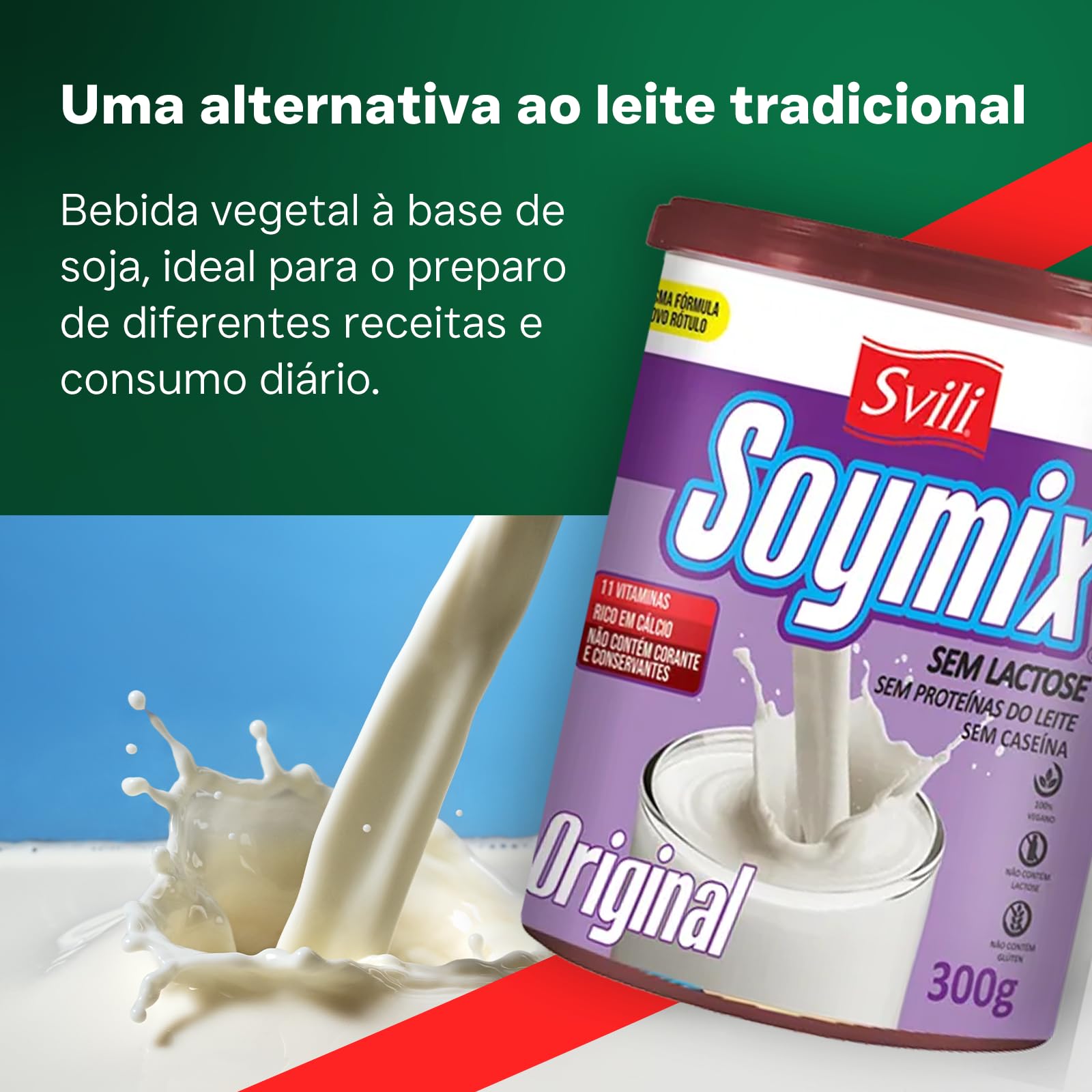 Leite de Soja Soymix Original Svili 300g : Amazon.com.br