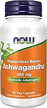 Now Foods, Ashwagandha, Root Extract, 450mg, 90 Vegan, Lab Tested, Vegetable, Gluten Free, Soy Free, Vegetarian