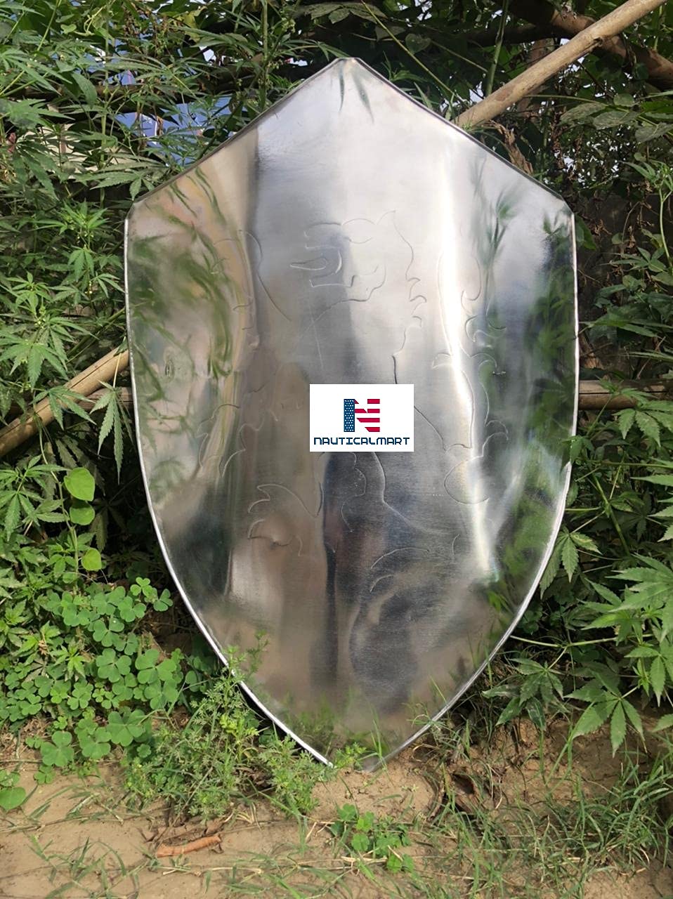 Medieval Knight Armor Lion Shield (24 inches)