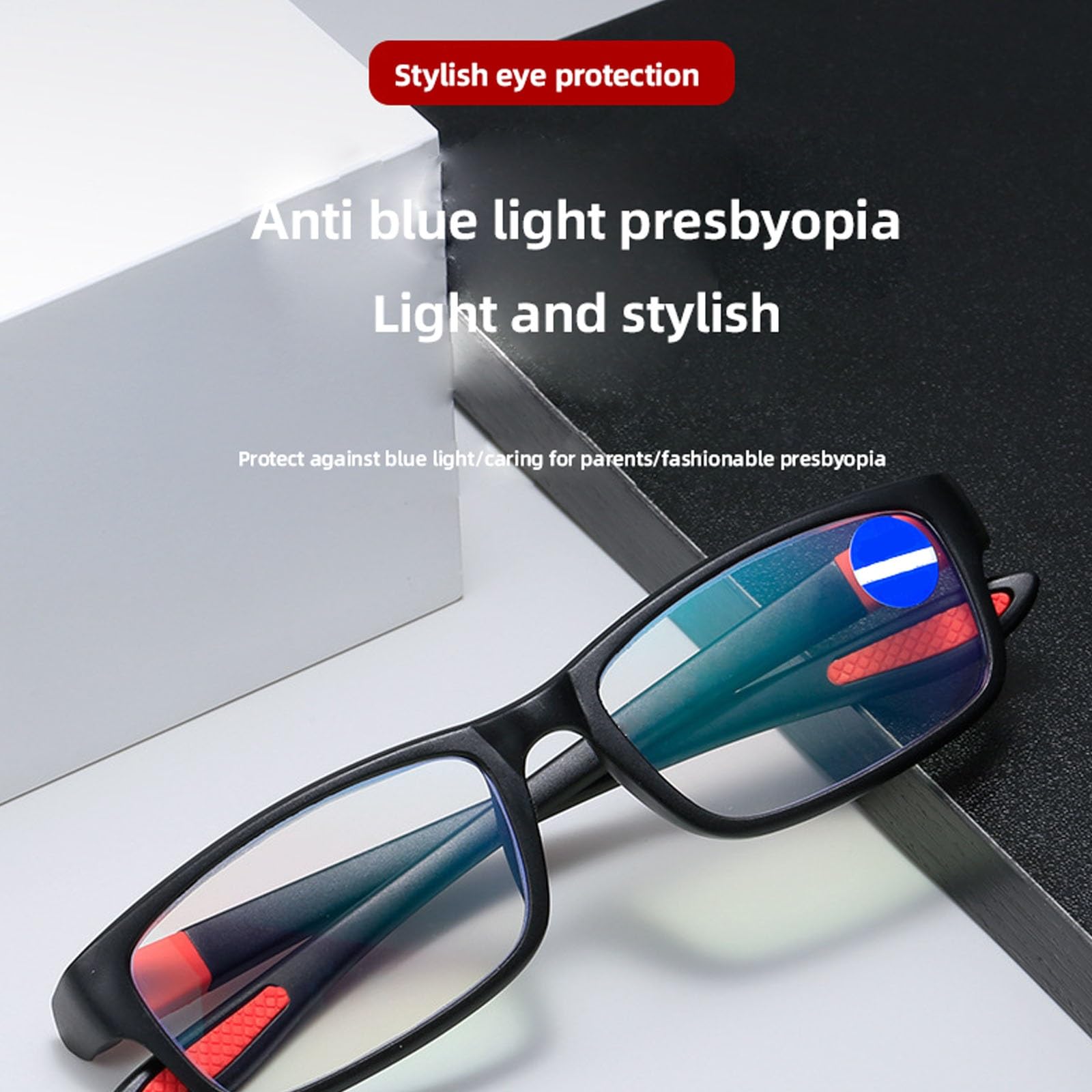 Occhiali da lettura, stile uomo, anti luce blu, ultraleggeri, anziani, occhiali da lettura, occhiali da donna