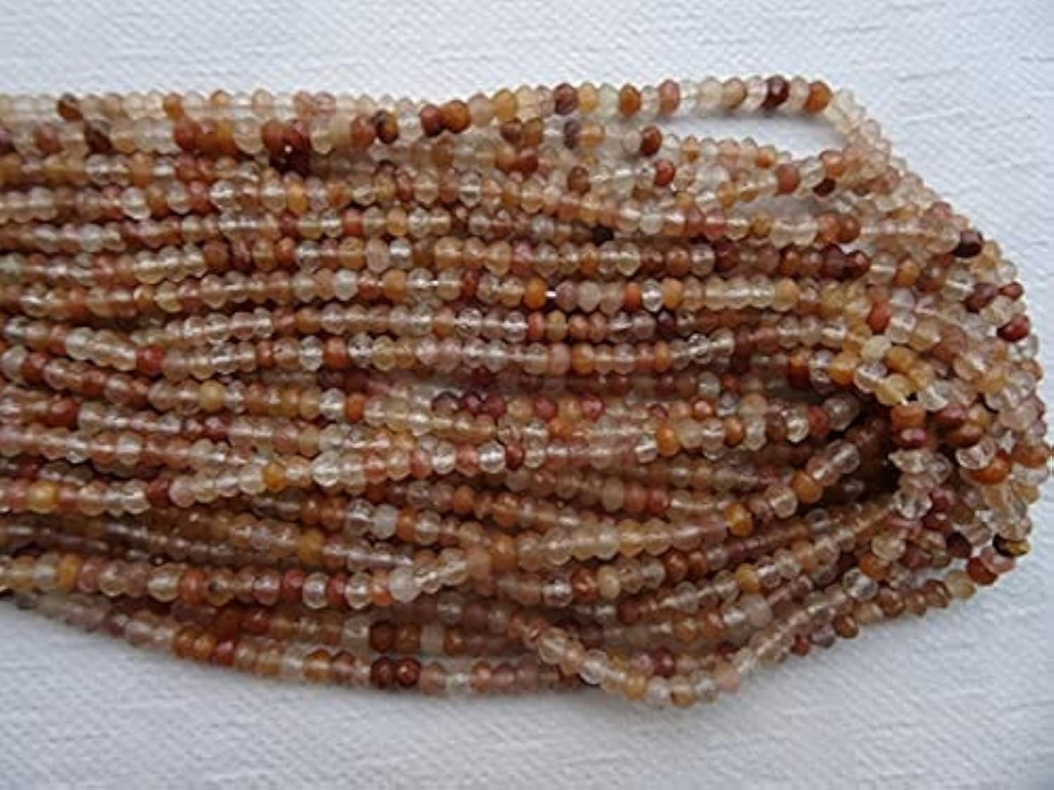 Quartz rutilé cuivre en fil de 33cm pour réparer un collier fin ou créer des bijoux précis
