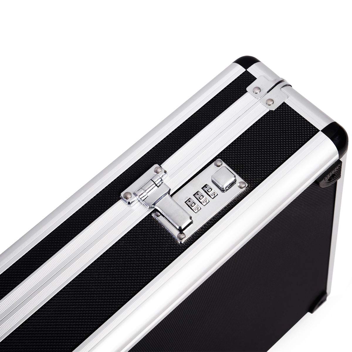 COSTWAY Custodia Dura in Alluminio per Fucili Valigetta Pistola con Serratura, 134 x 35 x 12 cm
