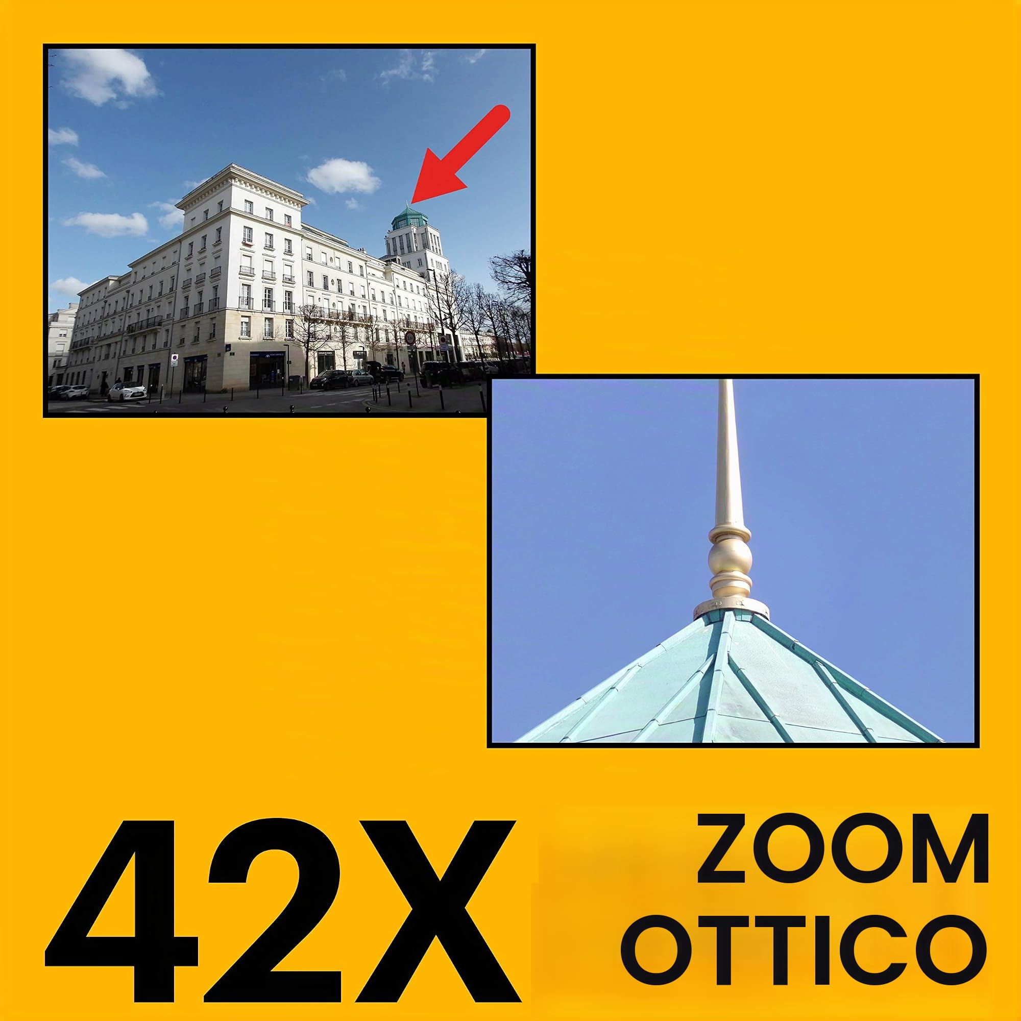 KODAK Pixpro AZ422 - Fotocamera Bridge Digitale 20 Megapixel, Zoom Ottico 42X, Obiettivo Grandangolare 24 mm, Video HD 720p, OIS, Flash Integrato, Schermo LCD 3, Batteria Li-ion - Nero