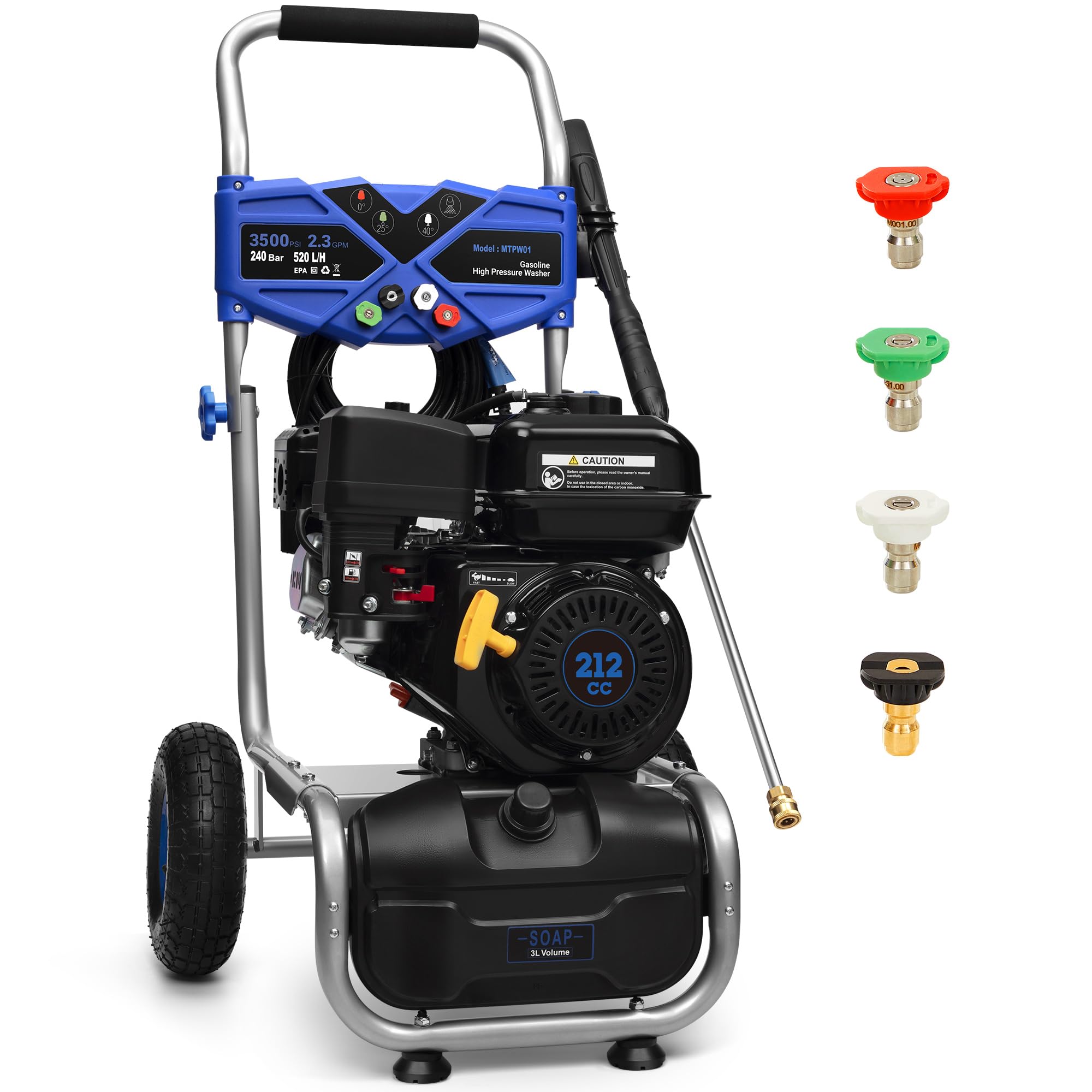 Ezasin 3500 PSI Gas Pressure Washer