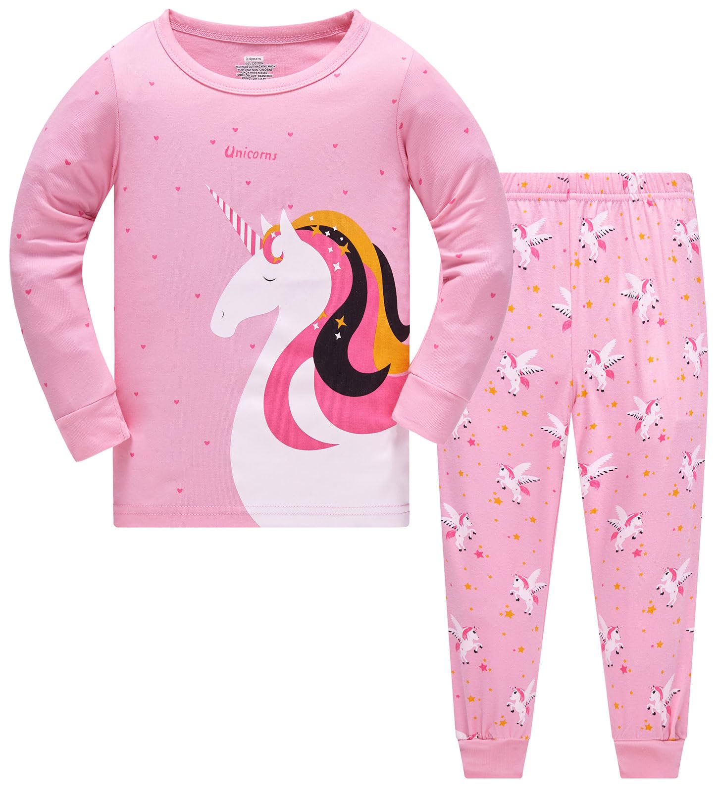 TEDD Girls Christmas Pyjamas Set Toddler Clothes Sleepwear Animal Printed Nightwear Winter Long Sleeve Pjs 2 Piece Outfit Xmas Gift for Kids — view 11