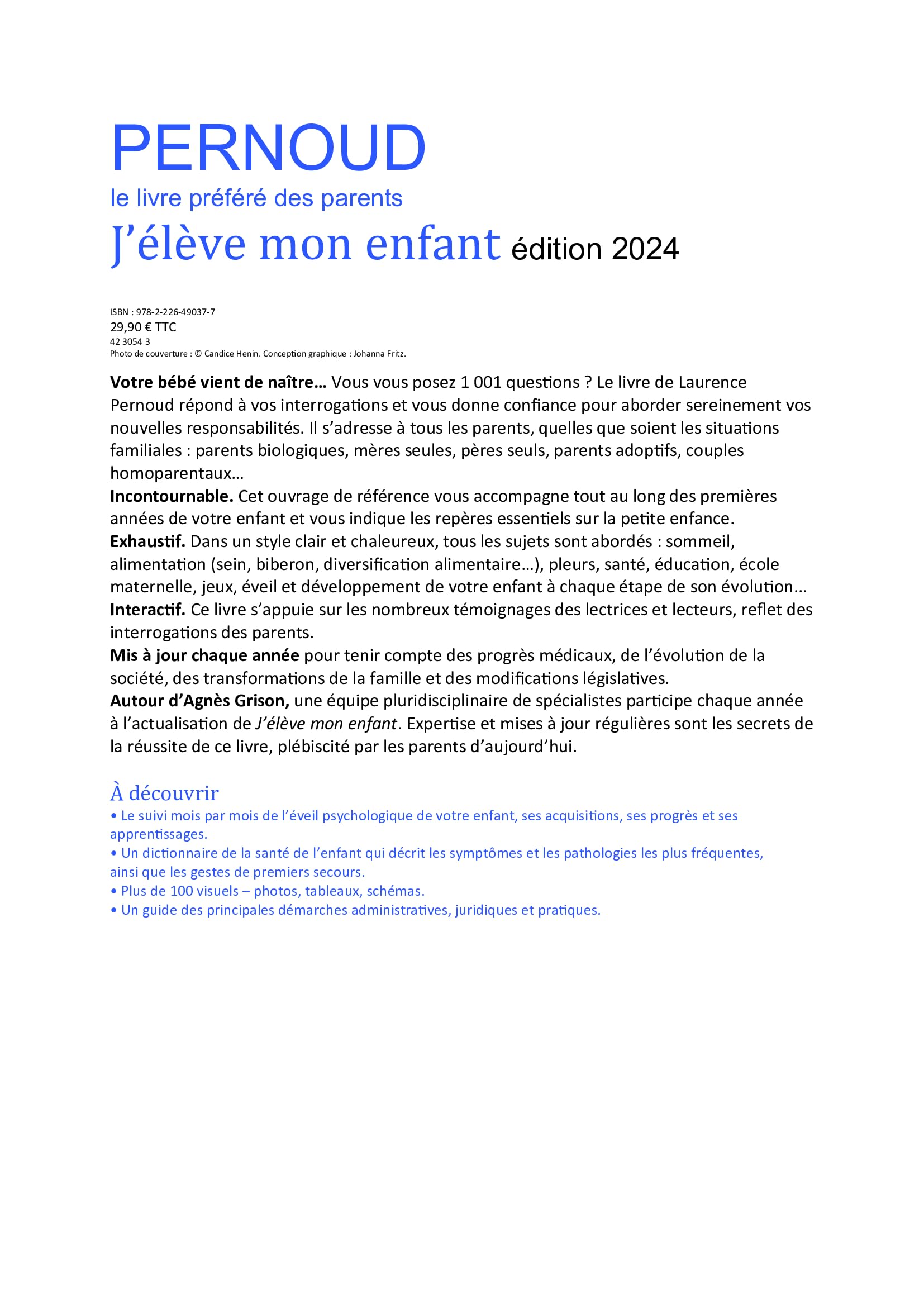 J'élève mon enfant - édition 2024