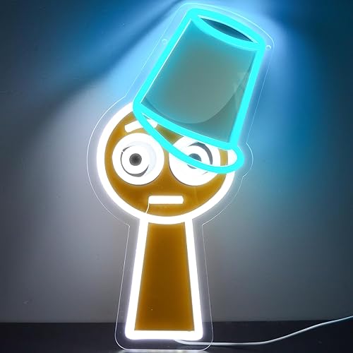 Miniatura 6 de AHlove Five Nights at Freddy'sfnaf Freddy - Letreros de neón para decoración de pared, luces LED de neón para dormitorio, cumpleaños, regalos de