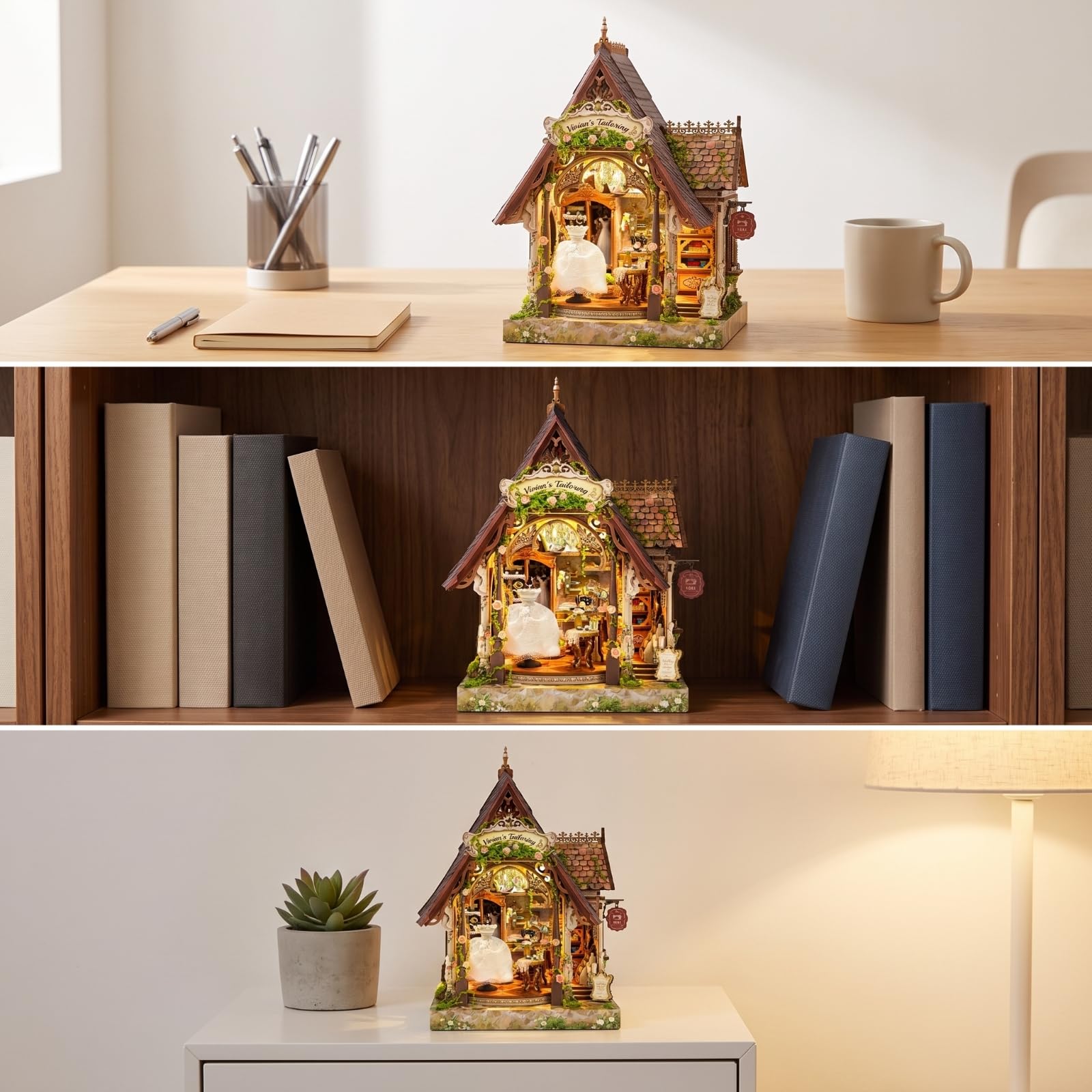 predolo Kit Casa in Miniatura da Costruire | Creativo, Artigianale, Modellino in Legno da Costruire, per il tempo libero Libero