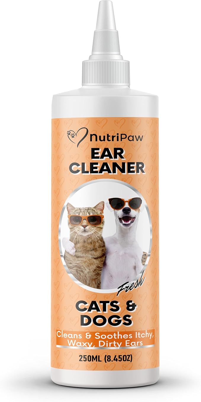 NutriPaw Ear Cleaner For Dogs (250ml) Soothe Itchy, Gunky, Waxy
