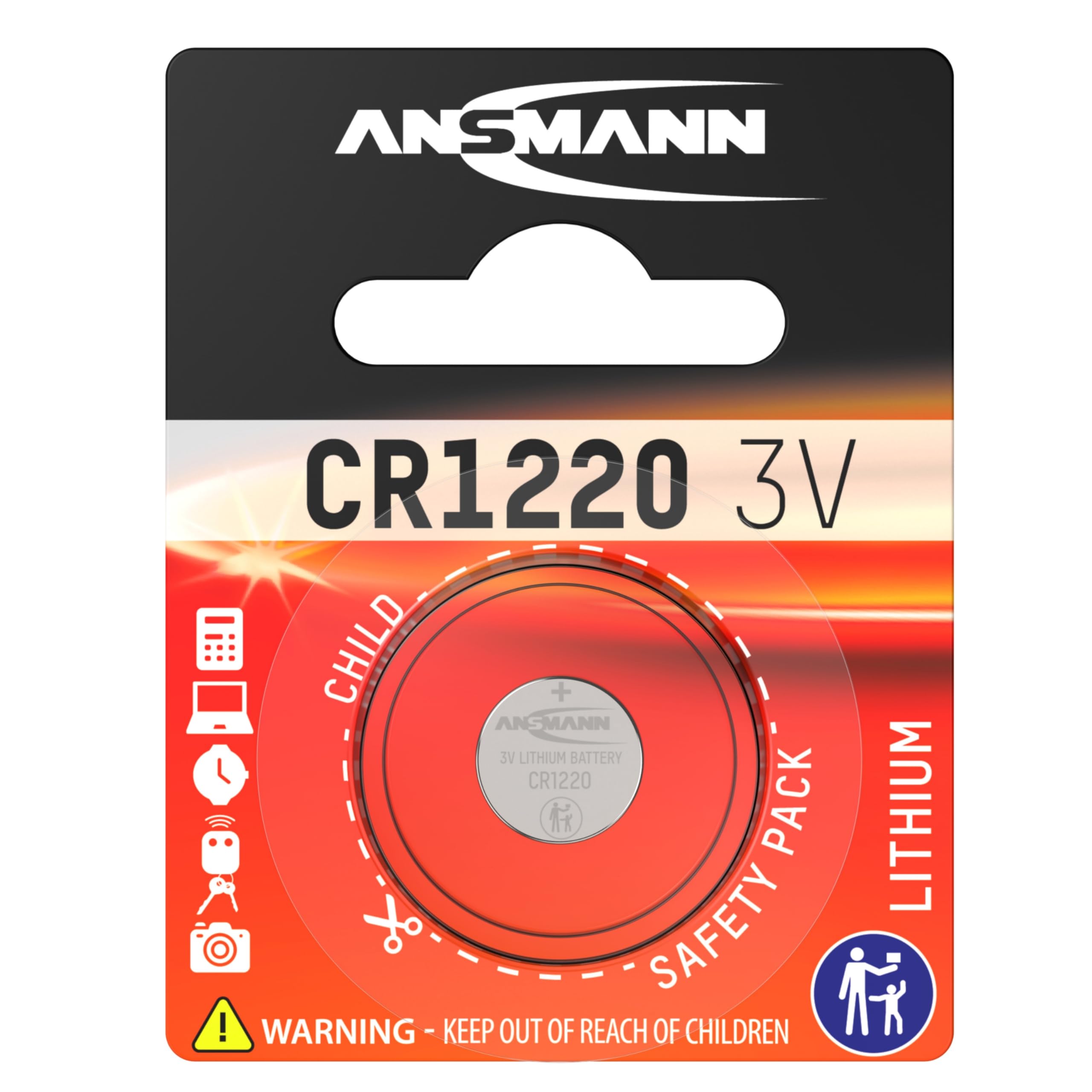 Ansmann CR 1220 3 V Pile de bouton lithium