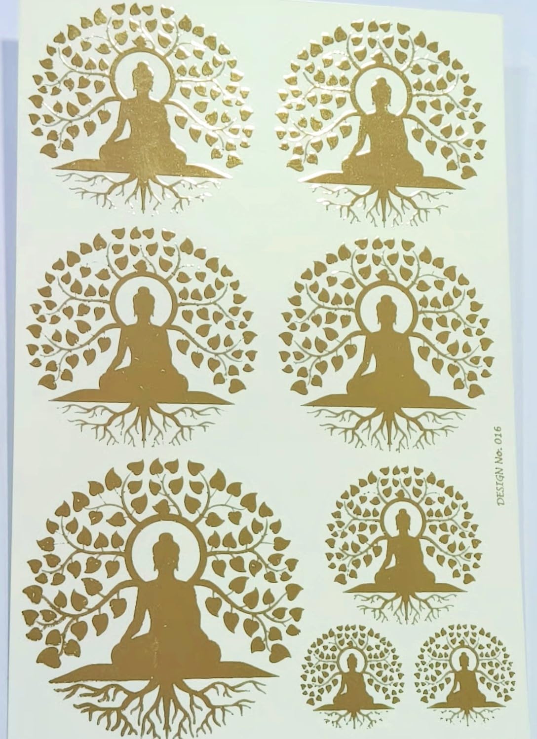 Golden Sticker for Art and Craft Sticker in Gold A/5 Size Resin Art (Pack of 1) (Mahavirji Sticker) (B0D2QVCB54) Amazon Price History, Amazon Price Tracker
