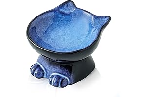Nihow Slanted Elevated Single Raised Cat Bowl