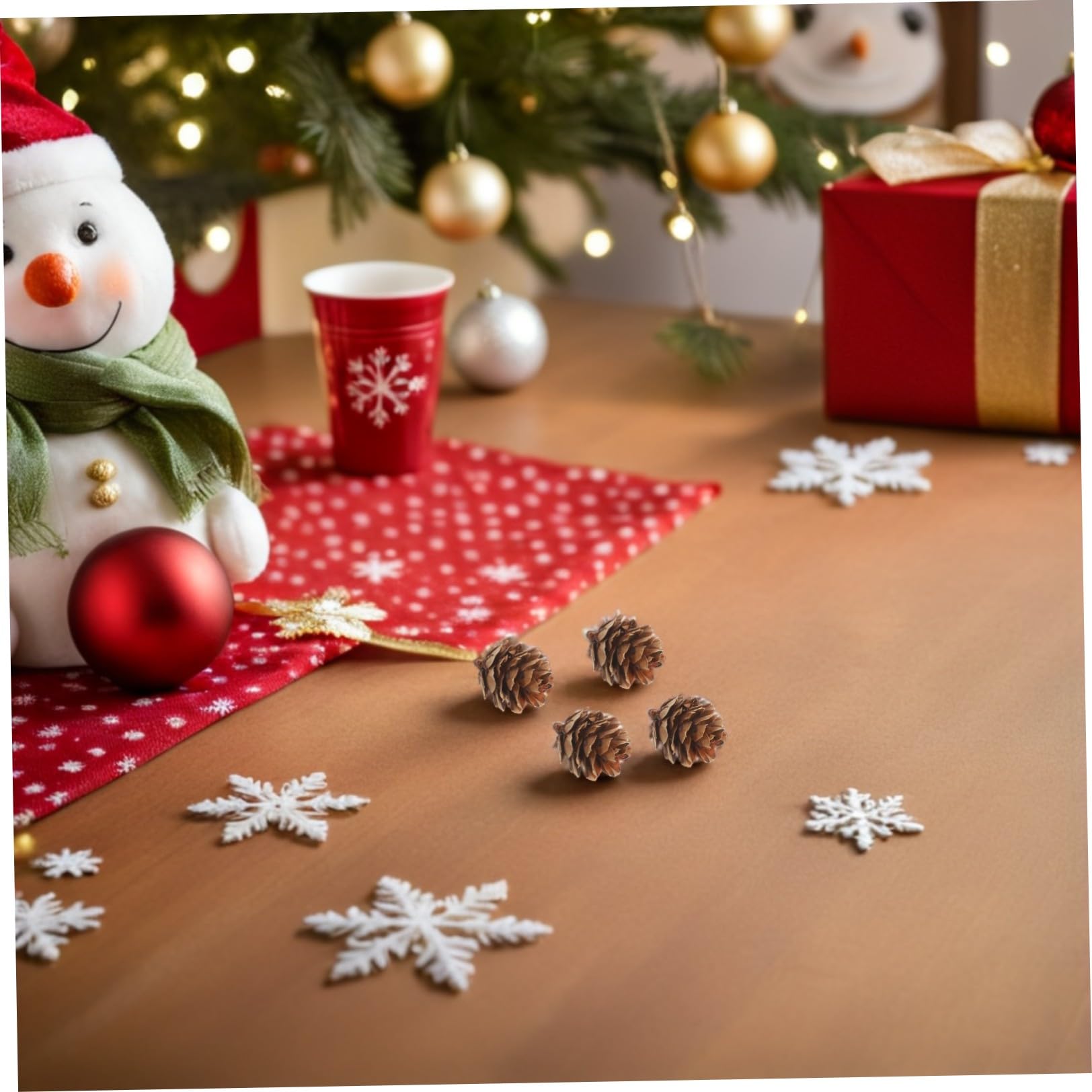 BESPORTBLE 1 Schachtel Natürliche Tannenzapfen Weihnachtsdeko aus Kiefernzapfen Rustikale Selbstgemacht Bastelarbeiten mit Einzigartigem Design und Wiederverwendbarem Festlichem Baumschmuck