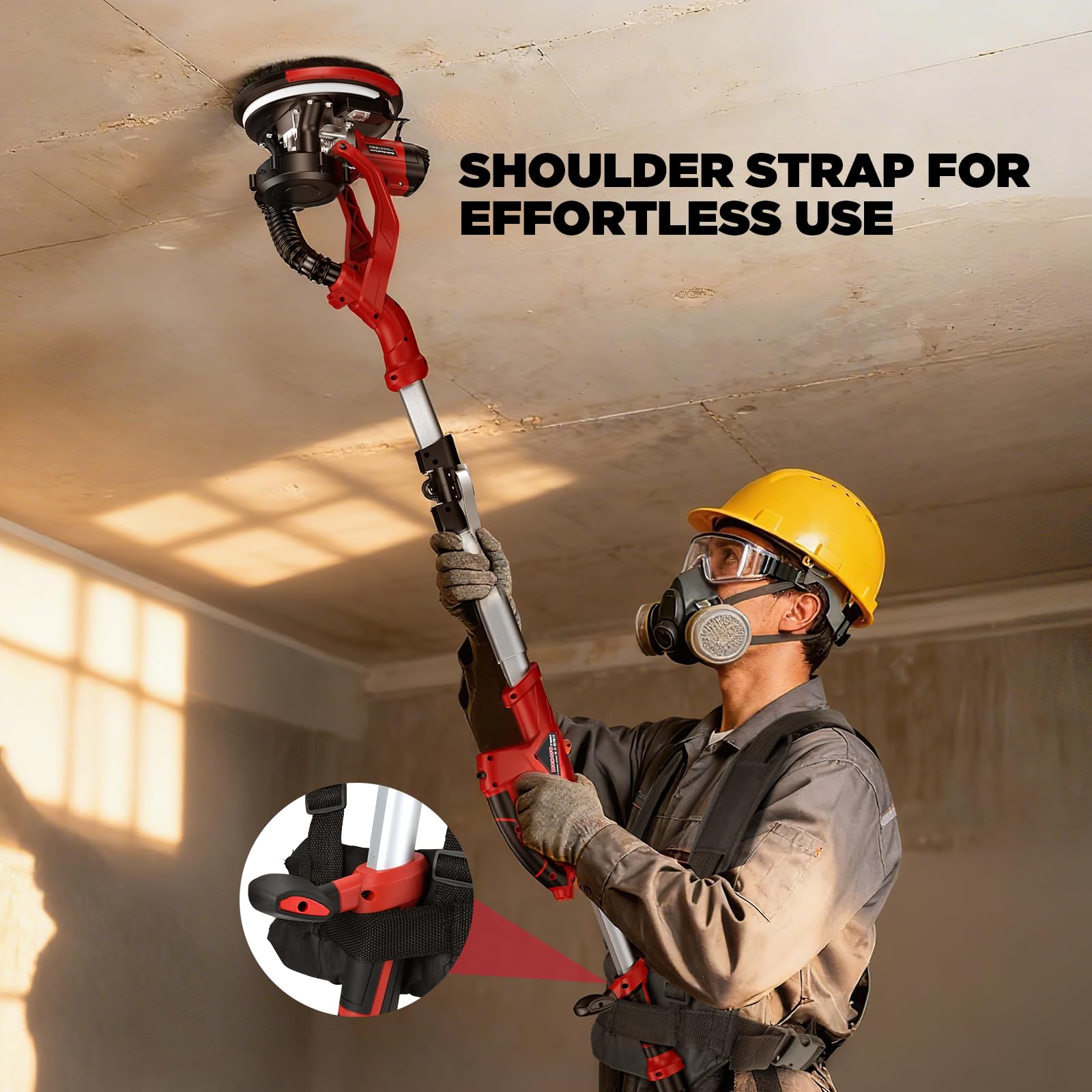 Drywall Sander with Vacuum - Powerful & Quiet -7