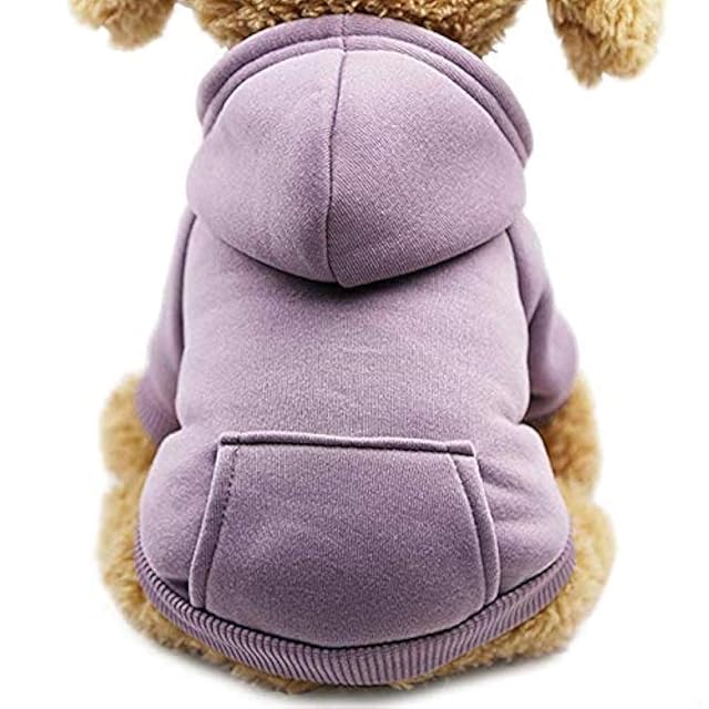 Idepet Perro Gato Sudadera con Capucha Mascota Cálido Abrigo de Invierno Ropa de algodón para Perros…