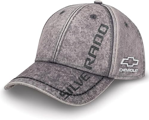 Chevy Silverado - Gorra de sarga china gris nieve, Gris