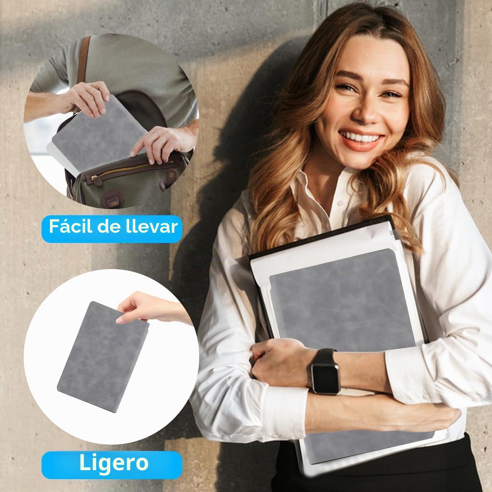 Pizarra Blanca Pequeña,A5 Pizarra Rotulador Borrable, Whiteboards Pizarra Borrable Reutilizable,Libreta de Pizarra Blanca de Escritorio,Borrado en Seco para Oficina Estudios + Bolígrafos Borradores