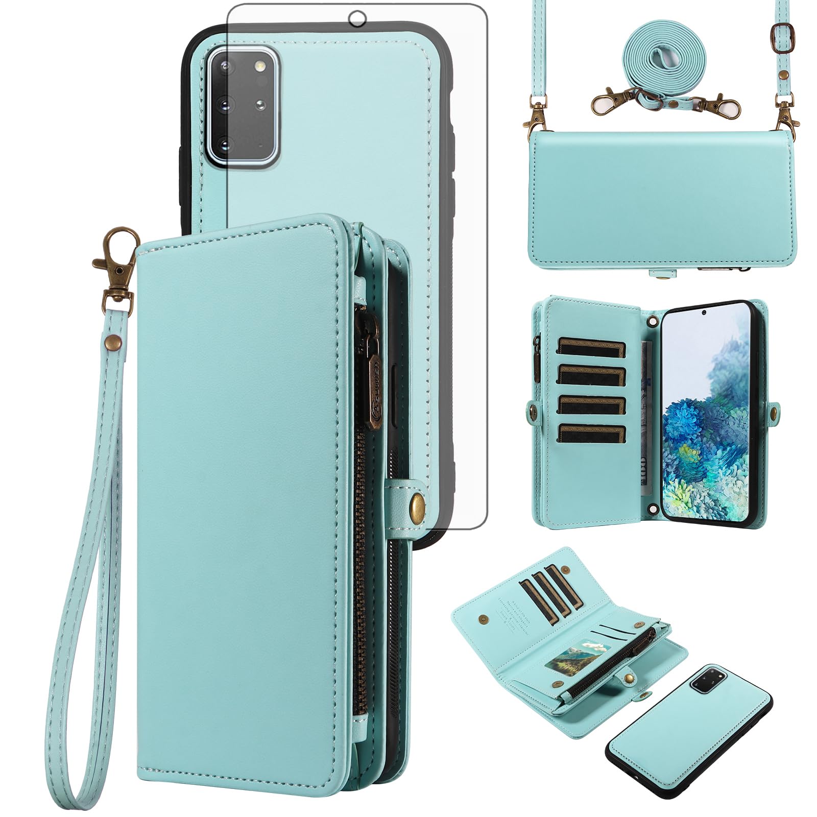 Coque Samsung Galaxy S20 Plus Asuwish CSYBYW008 US Vert silicone durable - 8