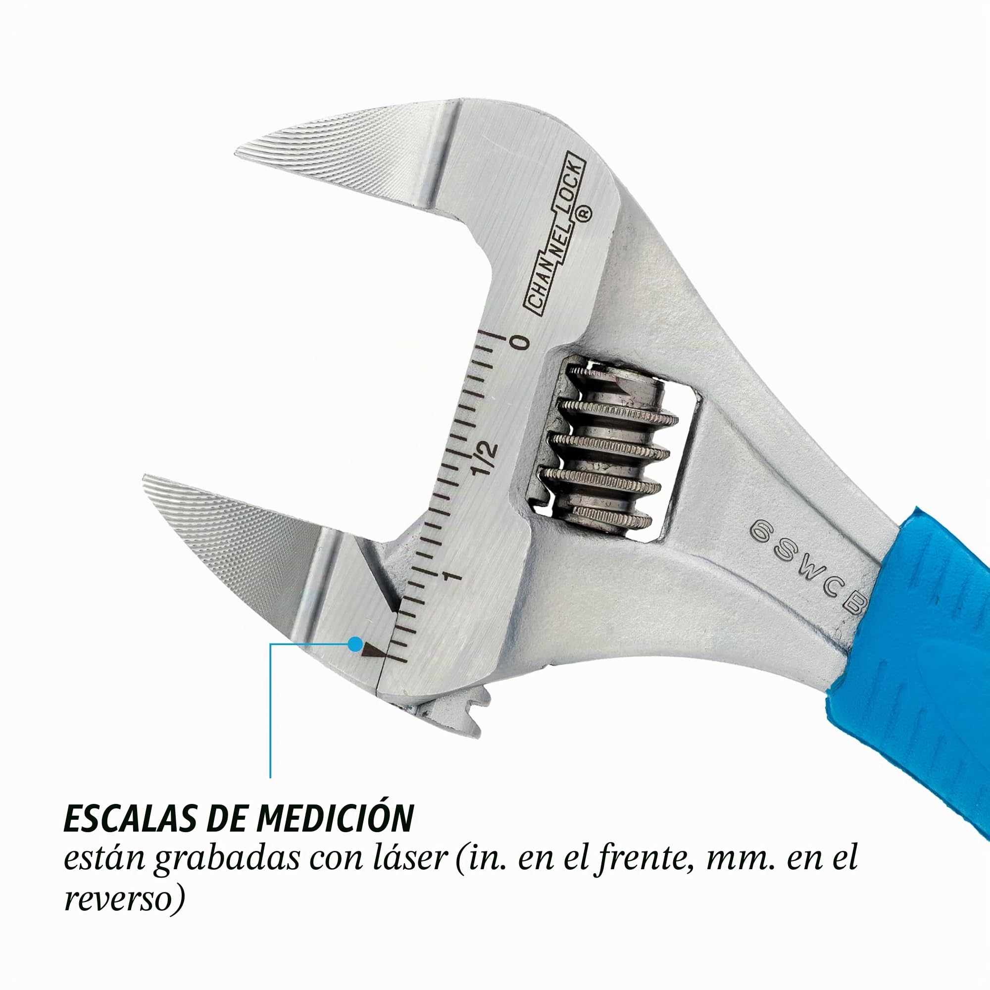 Channellock Slim mandíbula llave inglesa ajustable, 6SWCB