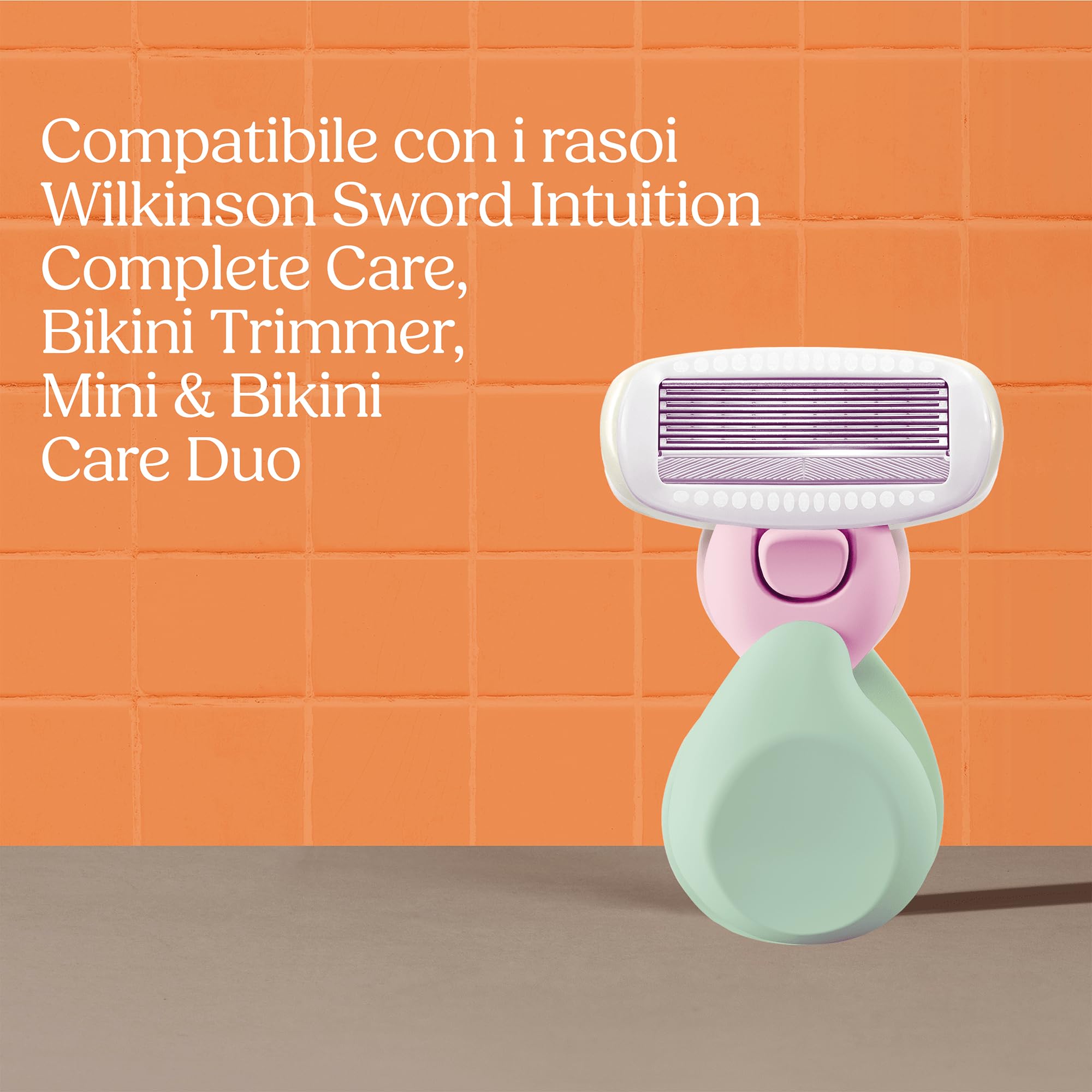 Wilkinson Sword Intuition Complete Care Mini Travel, 1 rasoio da donna, 1 custodia da viaggio, 1 ricarica per rasoio da donna