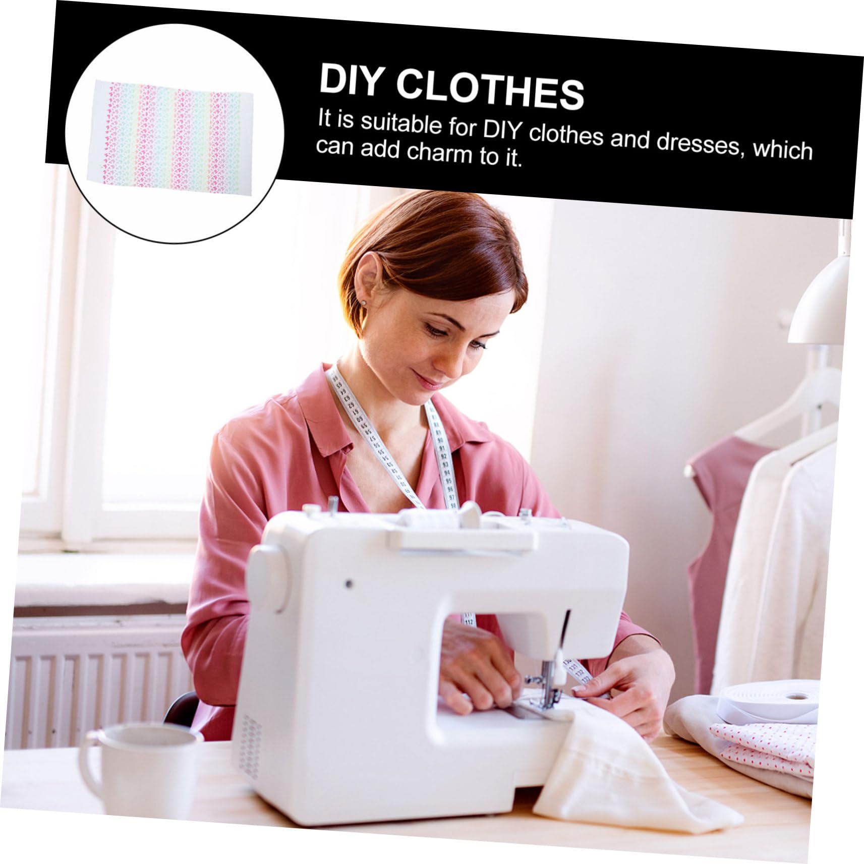 Operitacx 3piezas Cinta De Encaje De Para Manualidades Diy Decoración De Ropa y Accesorios Material De Malla Suave y Ligero