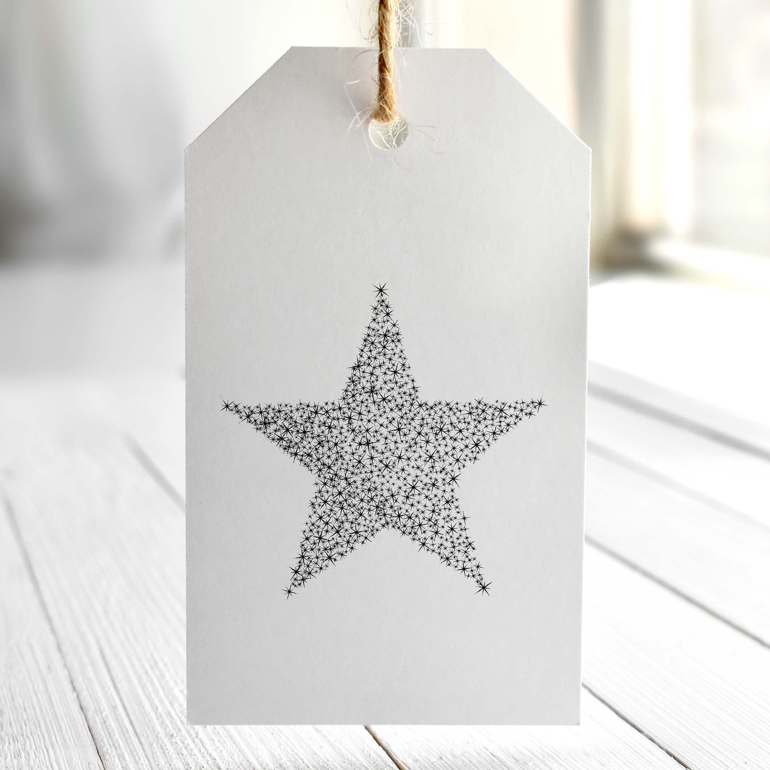 NEWSTAMPS Schneestern Stempel - Holzstempel Für Weihnachtskarten & Bastelprojekte