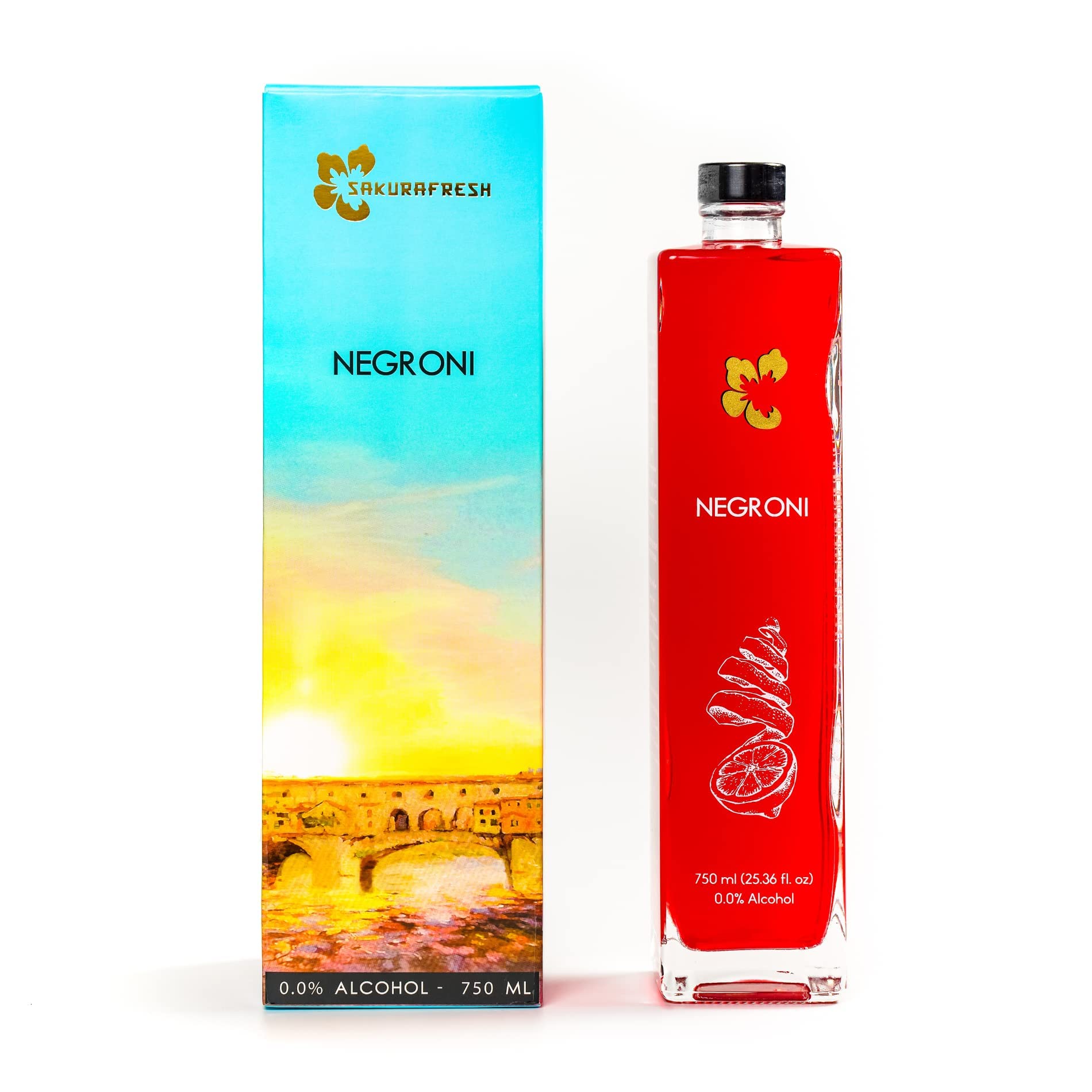 Sakurafresh Negroni | Zero Alcohol Italian Cocktail| Award Winning - two global medals |All Natural Botanicals Extract | Use in Negroni Frappe, Oaxacan Negroni, Negroni Garibaldi or Boulevardier Cocktails | Drink as Straight Pour or in Cocktails (B09QPLB6RT) Amazon Price History, Amazon Price Tracker