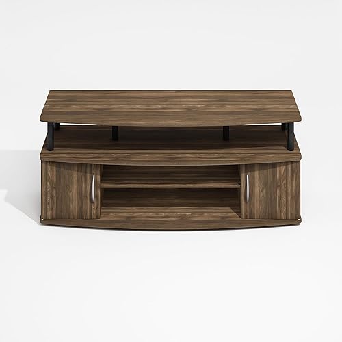 Miniatura 3 de Furinno Jaya - Soporte de TV, centro de entretenimiento, consola de TV, para televisores de hasta 55 pulgadas, con 2 puertas y orificios de gestión