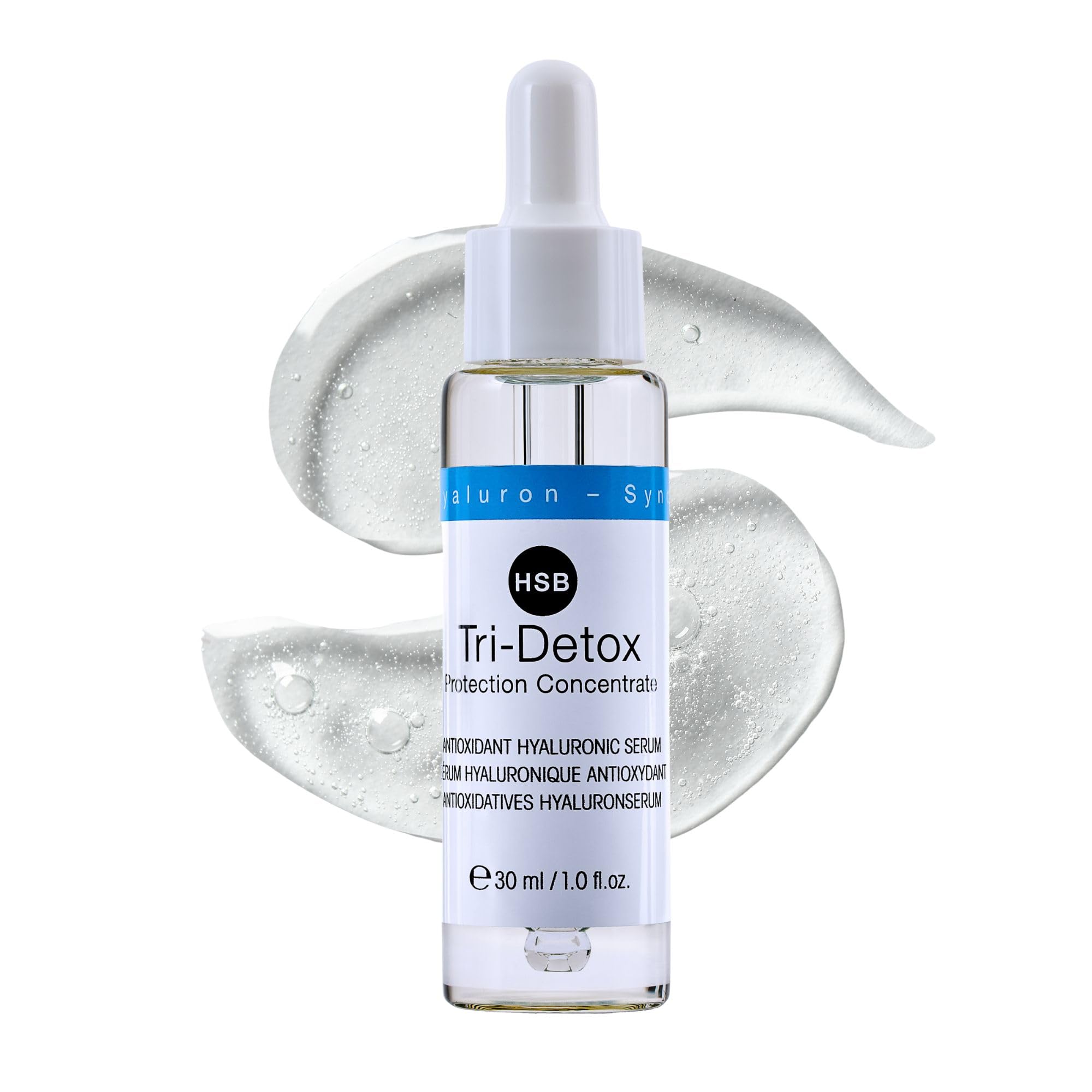 Hyaluronic Tri-Detox Protection Concentrate by Être Belle All Skin/Antioxidant Hyaluronic serum/Collagen Boost Serum