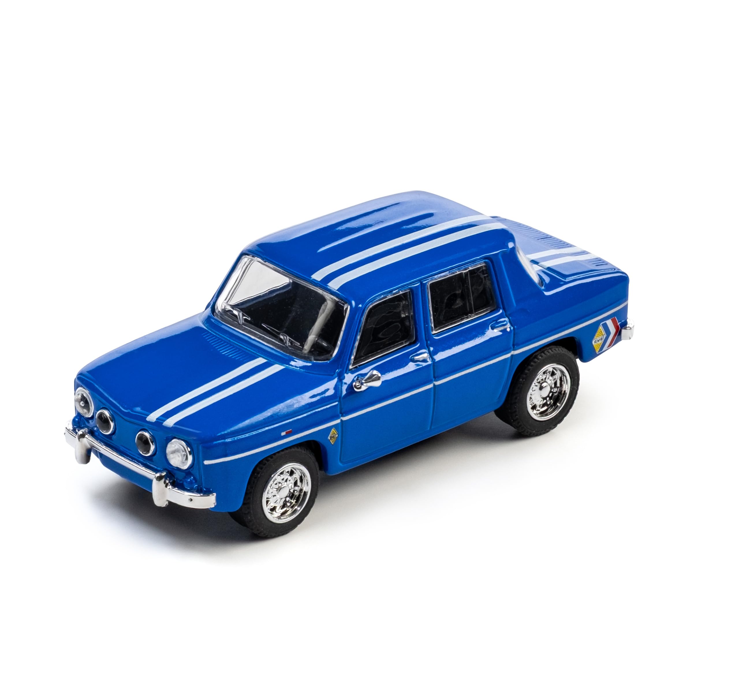 Majorette Auto Collection 1966 Renault R8 Gordini Collector's Car with Metal Chassis, Rubber Tyres and Showcase, Detailed Model Car in Scale 1:64, Blue, for Collectors and Children from 14 Years, 7 cm