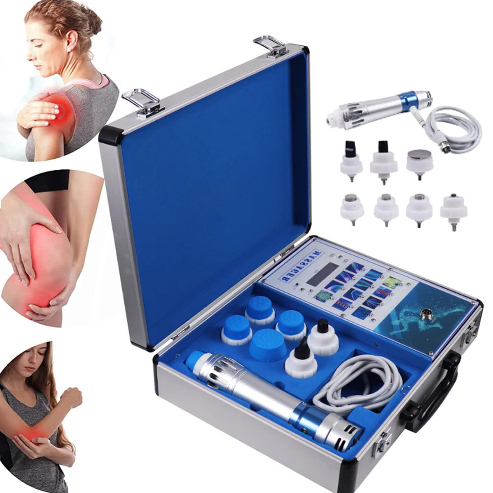 FANYING Ed Electromagnetic Extracorporeal Shockwave Therapy Machine Portable Massager Physiotherapy Equipment Pain Relief Body Relax