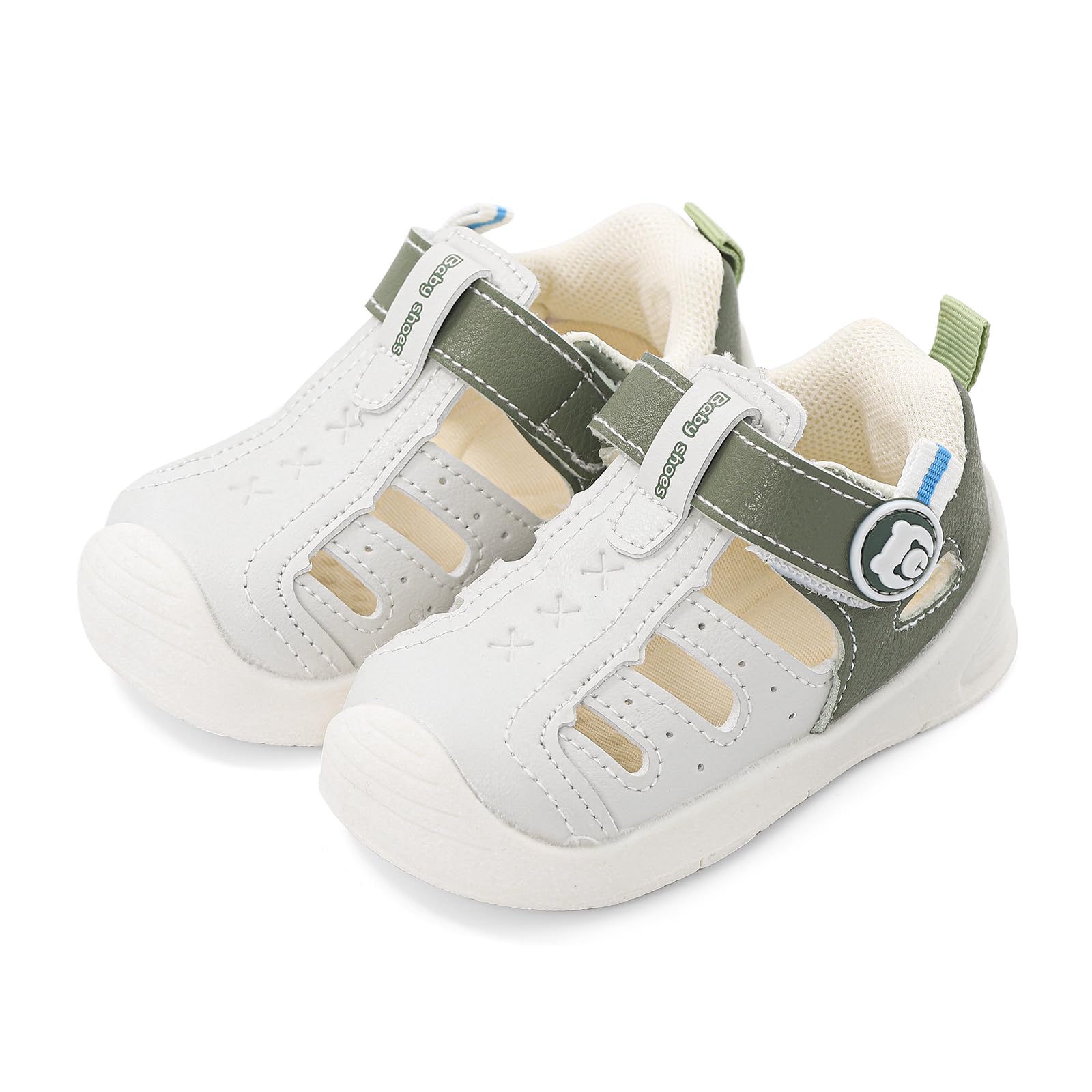 MK MATT KEELY Sandali Neonato Estive Scarpe Primi Passi Traspirante Bambino Sandali Punta Chiusa con Suole Gomma Antiscivolo