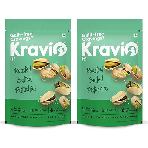 Kravio Roasted Salted Pistachios 200g