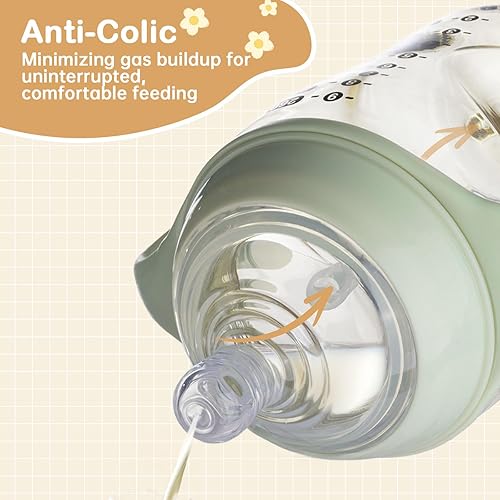 Miniatura 4 de Paquete de 4 pezones de biberón compatibles con biberón natural, pezones de silicona suave de repuesto, similares a los pechos con válvula